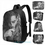 Maluma USB Charge Backpack Men School Bags Women Travel Laptop Bag