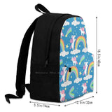 Large Capacity Backpack Laptop Travel Bags Unicorn Mythical Horse Magical
