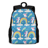 Large Capacity Backpack Laptop Travel Bags Unicorn Mythical Horse Magical