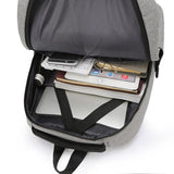 Anti Theft Oxford Men 15 inch Laptop Backpack USB Charging