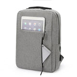 Anti Theft Oxford Men 15 inch Laptop Backpack USB Charging