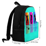 Teen College Student Backpack Laptop Travel Bags Dancers Dance Hip Hop