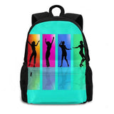 Teen College Student Backpack Laptop Travel Bags Dancers Dance Hip Hop