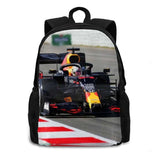 F1 Car School Bag Backpack Laptop 15 Inch Sports Racing Driver FIA Racing