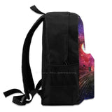 Galaxy Cat Backpack Rainbow Colorful Feline Kitten Space Stars