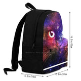 Galaxy Cat Backpack Rainbow Colorful Feline Kitten Space Stars