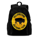 Yellowstone National Park Backpack For Student School Laptop Travel Bag