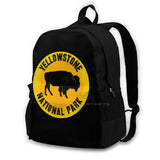 Yellowstone National Park Backpack For Student School Laptop Travel Bag