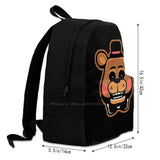 Fazbear Stare Laptop Travel School Bag