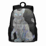 Ghost Kitty Backpacks For Men Women Teenagers Girls Bags