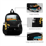 Halloween Glitter Fabric Bag Backpack For Men Women Girls Teenage