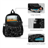 Spectres Travel Laptop Bagpack Ghosts Haunted Mansion Spooky Halloween