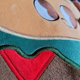 D0LF Women Hamburger Backpack Casual Rucksack for Teenage Girls