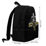 Dark Funny Darth Vader Backpack Student School Laptop Travel Bag