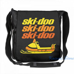 Vintage Ski Doo Snowmobiles USB Backpack Men Women Bag