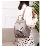 Casual Oxford Women's Backpack High Student Girls School Bag