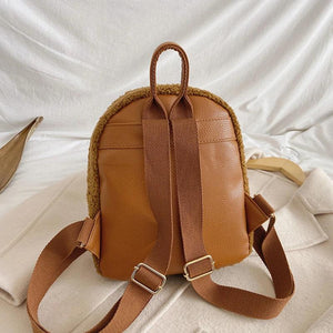 Teddy Wool Backpack Rabbit Ear Wool Women's Bag Personalized Embroidered