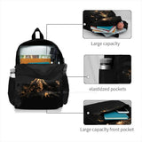 Large Capacity Laptop Travel Backpack Neurosis Band Metal