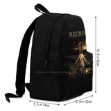 Large Capacity Laptop Travel Backpack Neurosis Band Metal