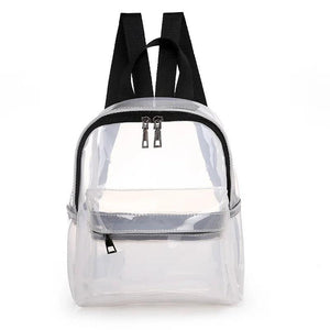 Transparent PVC Backpack Waterproof Beach Bag Lightweight Softback