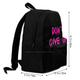 School Bag Big Capacity Backpack Laptop 15 Inch Never Give Up Future