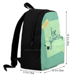 Be Yourself Sticky Note Travel Laptop Bagpack
