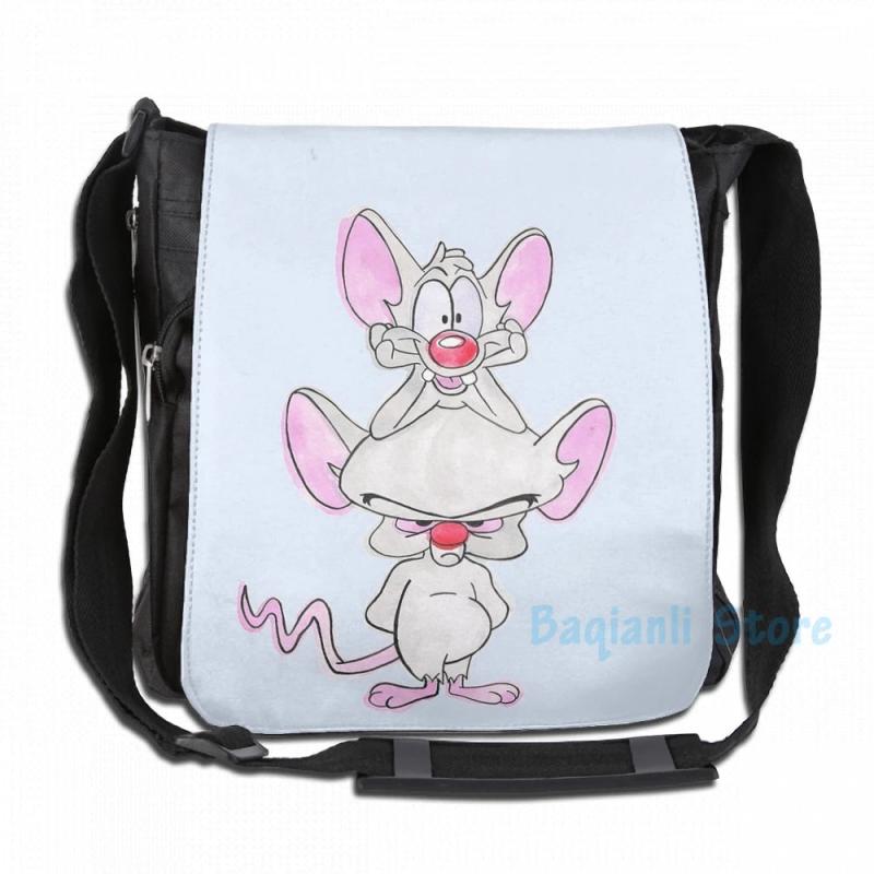 Funny Pinky & The Brain USB Charge Backpack School Bags Travel Laptop Bag