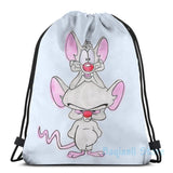 Funny Pinky & The Brain USB Charge Backpack School Bags Travel Laptop Bag