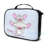 Funny Pinky & The Brain USB Charge Backpack School Bags Travel Laptop Bag