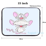 Funny Pinky & The Brain USB Charge Backpack School Bags Travel Laptop Bag