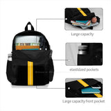 Wolves Football Club Stripe Wwfc School Bag Big Capacity Backpack Laptop 15 Inch