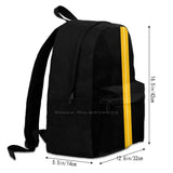 Wolves Football Club Stripe Wwfc School Bag Big Capacity Backpack Laptop 15 Inch