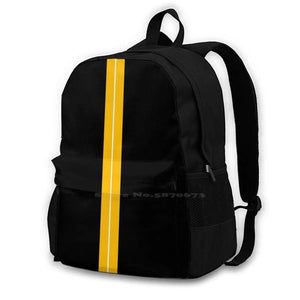 Wolves Football Club Stripe Wwfc School Bag Big Capacity Backpack Laptop 15 Inch