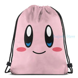 Kirbys Face USB Charge Backpack Men Women Travel Laptop Bag