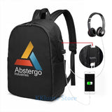 Abstergo Industries AC USB Charge Backpack School Travel Laptop Bag
