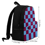 AVFC Villains Claret and Checkered Fan Flag Backpack