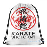Shotokan Karate Symbol And Kanji USB Charge Backpack School Travel Bag