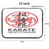 Shotokan Karate Symbol And Kanji USB Charge Backpack School Travel Bag