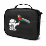 Funny Handala Symbol USB Charge Backpack School Travel Laptop Bag