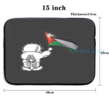 Funny Handala Symbol USB Charge Backpack School Travel Laptop Bag