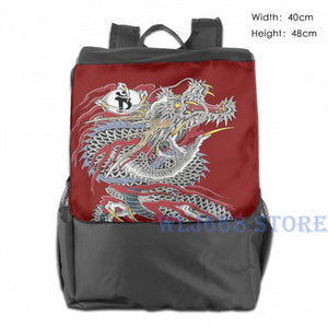Yakuza Dragon Tattoo Shoulder Bag for Men and Women