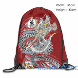 Yakuza Dragon Tattoo Shoulder Bag for Men and Women