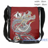 Yakuza Dragon Tattoo Shoulder Bag for Men and Women