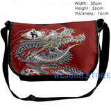 Yakuza Dragon Tattoo Shoulder Bag for Men and Women