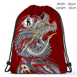 Yakuza Dragon Tattoo Shoulder Bag for Men and Women