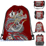 Yakuza Dragon Tattoo Shoulder Bag for Men and Women