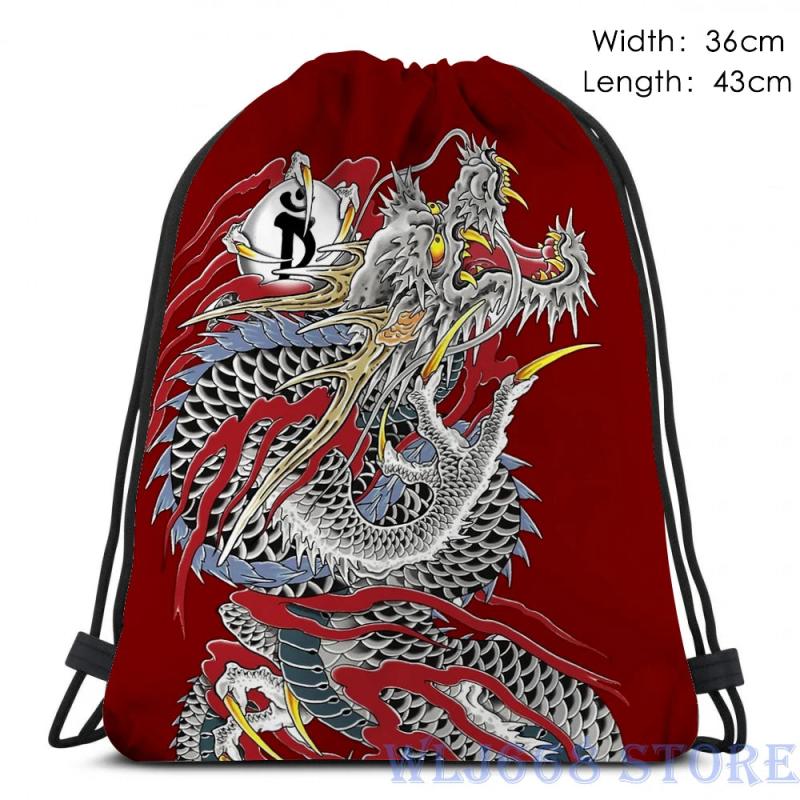 Yakuza Dragon Tattoo Shoulder Bag for Men and Women