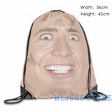 Nicholas Cage Face Pattern Shoulder Bag