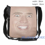 Nicholas Cage Face Pattern Shoulder Bag