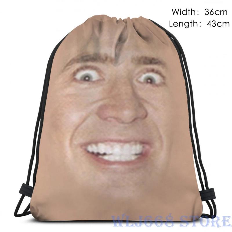 Nicholas Cage Face Pattern Shoulder Bag